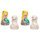 Baker Ross AR519 Keramik-Spardosen „Meerjungfrau“ für Kinder zum Bemalen und Dekorieren – Porzellan-Bastelset für Kinder (2 Stück), 13cm x 8cm x 8cm (Packung mit 2)