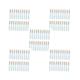 5 set 20 Pieces Lash Shampoo Brushes Cosmetic Lash cleaner Peel Off Remover Tool Blue, Blue Gold