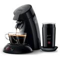 Philips Senseo Original Coffee Pod Maker with Milk Frother - Coffee Boost and Crema Plus Technology, Black, (HD6553/65)