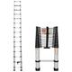 4.4M/14.4ft Telescopic Ladders Folding Aluminum Extension Ladder Loft Ladder Portable Extension Ladder Multi-Purpose Collapsible Ladders for Home Outdoor Household,Max Load 150kg/330lb