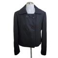 Nine West Jackets & Coats | Nine West Coat 10 Peacoat Black Button Wool Jacket | Color: Black | Size: 10