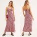 Free People Dresses | Nwt Free People Bon Voyage Midi Dress In Black Combo | Color: Black/Pink | Size: S