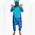 Disney Other | Monsters Inc Sully Sulley Onesie Costume - Adult Large/X-Large | Color: Blue | Size: Large/X-Large