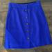 J. Crew Skirts | Jcrew Wool A Line Skirt | Color: Blue | Size: 8p