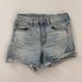 American Eagle Outfitters Shorts | American Eagle Women's Blue Neck Level Stretch Denim Shorts Light Wash Reg Fit 6 | Color: Blue | Size: 6