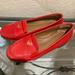 Tory Burch Shoes | Nwot Tory Burch Red Classic Leather Loafer | Color: Red | Size: 6