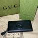 Gucci Bags | Gucci Soho Pebbled Calfskin Black Wallet With Gold Zipper With Tassle. | Color: Black/Gold | Size: Os