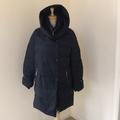 Zara Jackets & Coats | Nwt! Zara Size L Dark Navy Puffer Down Jacket | Color: Red | Size: L