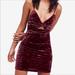 Free People Dresses | Nwt Free People Come Together Velvet Mini Dress | Color: Purple/Red | Size: S