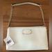 Kate Spade Bags | Kate Spade Shoulder Chain Porcelain Cream Leather Purse | Color: Cream/White | Size: Os