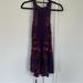 Free People Dresses | Free People Purple Floral Lace-Up Mini Dress | Color: Pink/Purple | Size: Xs