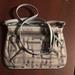 Nine West Bags | Nine West Gray Diver Geometric Fabric Small 3 Zip Pocket Crossbody New | Color: Gray/Silver | Size: Os