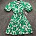 Jessica Simpson Dresses | Nwt Jessica Simpson Floral Shirt Dress | Color: Green/White | Size: Xs