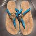 Michael Kors Shoes | Michael Kors Flip Flops | Color: Blue | Size: 7.5
