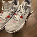 Nike Shoes | Nike Lebron James Witness Vi Pure Platinum Grey/Silver Red Men’s Size 12 | Color: Gray/Red | Size: 12