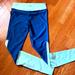 Under Armour Pants & Jumpsuits | Medium Under Armour Compression Leggings | Color: Blue/Green | Size: M