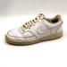 Nike Shoes | Nike Womens Sneaker White Leather Lace Up Walking Shoe Low Top Round Toe 6.5 | Color: White | Size: 6.5