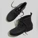 Madewell Shoes | Madewell The Lace-Up Lugsole Rain Boot Ma442 Defect | Color: Black | Size: 10