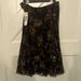 Ralph Lauren Skirts | Nwt Ralph Lauren Floral Black Maxi Skirt Size S Elastic Sheer Lined | Color: Black/Gold | Size: S