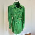 Nine West Jackets & Coats | Nine West Green Trench Coat. M | Color: Green | Size: M