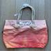 Victoria's Secret Bags | Nwt Victoria’s Secret Ombr Beach/Pool Tote With Braided Handles | Color: Orange/Pink | Size: Os