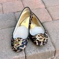 Michael Kors Shoes | Michael Kors Fulton Ballerina Flat - Animal Print - Sz 6 | Color: Black/Gold | Size: 5.5