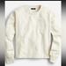 J. Crew Tops | Nwt J. Crew University Terry Cropped Crewneck Sweatshirt And Drawstring Short | Color: Cream/White | Size: 3x