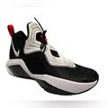 Nike Shoes | Nike Lebron Soldier 14 Men's Basketball Shoes Size 12 Blk/Wht/Red | Color: Black/White | Size: 12