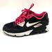 Nike Shoes | Nike Womens Sneaker Air Max Black Pink White Lace Up Walking Shoe Low Top 6.5 | Color: Black | Size: 6.5