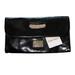 Nine West Bags | Nine West Nwt Black Patent Fold Over Clutch With Grip Handle | Color: Black | Size: Os