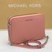 Michael Kors Bags | Michael Kors Jet Set Item Large East West Zip Crossbody Leather Primrose Nwt | Color: Pink/Silver | Size: Various