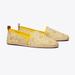 Tory Burch Shoes | Nwot Tory Burch T Monogram Espadrille Goldfinch Shoe Size 6 | Color: Gold/Yellow | Size: 6