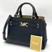 Michael Kors Bags | Michael Kors Reed Small Satchel Crossbody Bag | Color: Black/Gold | Size: Small