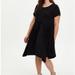 Torrid Dresses | Nwot Torrid Scoop Neck Skater Dress - Super Soft Black Size 1x | Color: Black | Size: 1x