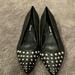 Nine West Shoes | Nwob Black Studded Flats | Color: Black/Silver | Size: 8.5