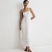 Madewell Dresses | Madewell Embroidered Eyelet Tie-Back Cami Midi Dress Sz 0 Nk488 | Color: White | Size: 0