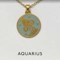 Madewell Jewelry | New Women's Madewell Zodiac Collection Pendant Necklace Aquarius | Color: Gold | Size: Os