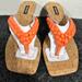 Nine West Shoes | Nine West Sz 9 Wynangel 3 Kitten Heeled Sandal Nwob | Color: Orange | Size: 9