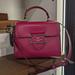 Coach Bags | Coach Co934 Morgan Top Handle Leather Satchel Handbag Crossbody Bright Violet | Color: Gold/Pink | Size: Os