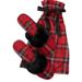 Victoria's Secret Shoes | Nwt Victoria’s Secret Red Plaid Slippers | Color: Black/Red | Size: 7