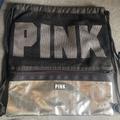 Pink Victoria's Secret Bags | Pink Drawstring Backpack | Color: Black | Size: Os