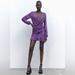 Zara Dresses | Nwt Zara Purple Cocktail Dress | Color: Purple | Size: L