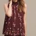 Anthropologie Tops | Anthropologie Floreat Womens Daisy Chain Embroidered Top Size Large Deep Purple | Color: Purple | Size: L