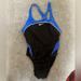 Nike Swim | Nike Royal Racerback One Piece Bodysuit Nike Blue And Black Racerback Swim Suit | Color: Black/Blue | Size: 8