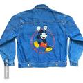 Disney Jackets & Coats | Mickey & Co. Mickey Mouse Denim Screen Printed Jacket Unisex Size Medium | Color: Blue | Size: M