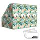 ANSSDO Cardboard Magazine Holder Premium Magazine File Holder Organizer, Magazine File Organizer, Large Volume Magazine Storage Box as Book Bins or Folder Holder for Desk - Teal Floral 12 Pack