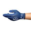 Ansell HyFlex 11-819 Ultrathin Work Gloves, Abrasion Resistant Nitrile Coating, Electrostatic Discharge Protection, Antistatic, Touchscreen, Industrial Safety, Blue, Size S (12 Pairs)