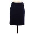 Jil Sander Navy Casual Skirt: Blue Print Bottoms - Women's Size 42
