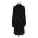 Gap Casual Dress High Neck Long sleeves: Black Print Dresses - Women's Size Small