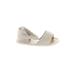 Old Navy Booties: Slip On Wedge Casual Ivory Print Shoes - Size 18-24 Month